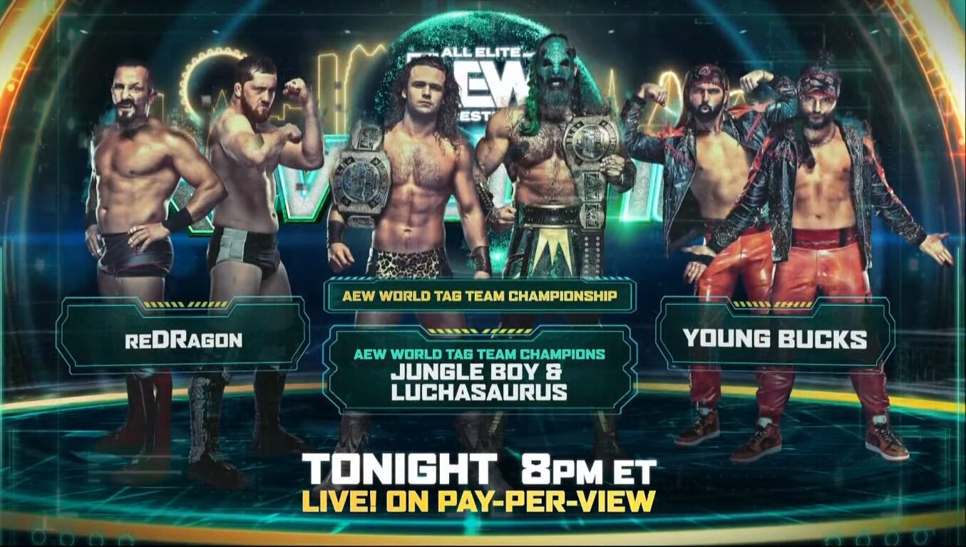 Redragon vs. Jurassic Express vs. Young Bucks, AEW Revolution Results 2022