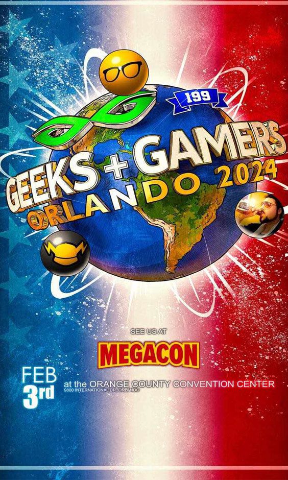 Megacon2024Slide Geeks + Gamers