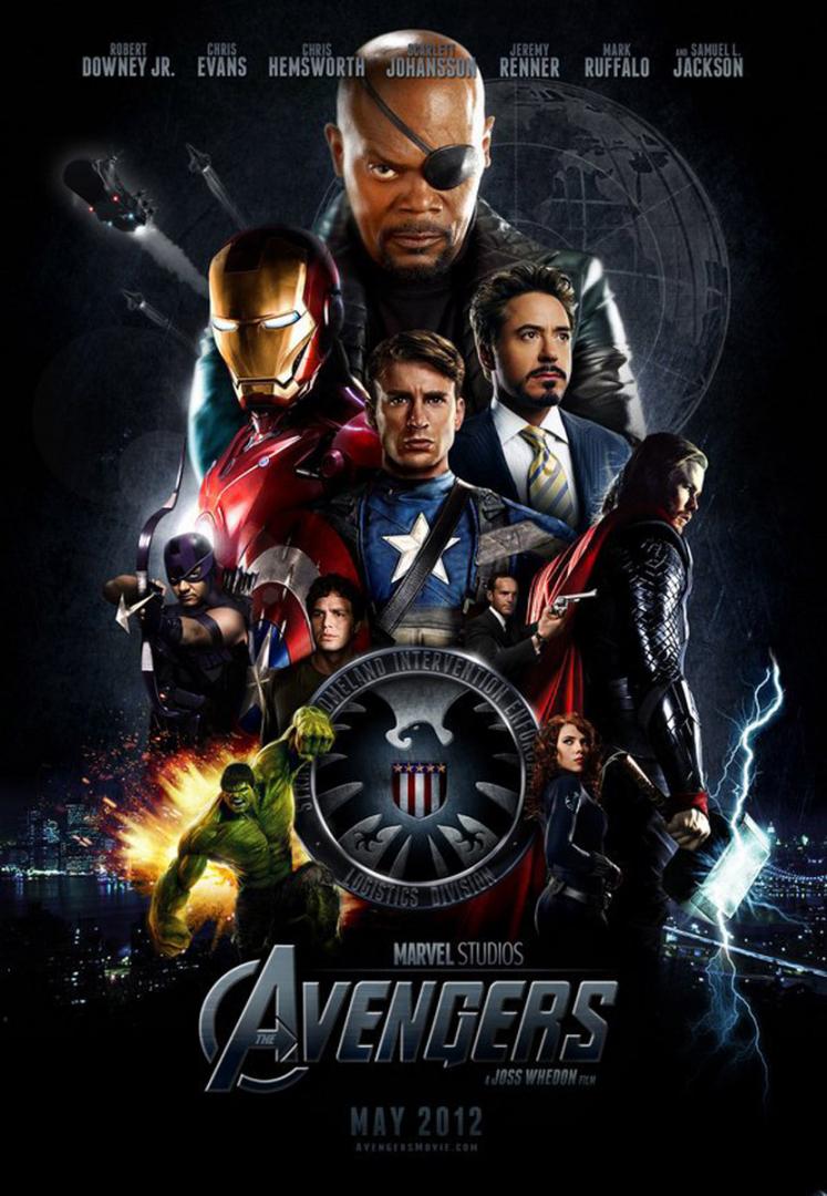 official poster marvel 2012 the avengers movie poster black widow Scarlett thor hulk ironman captain america hawk eye