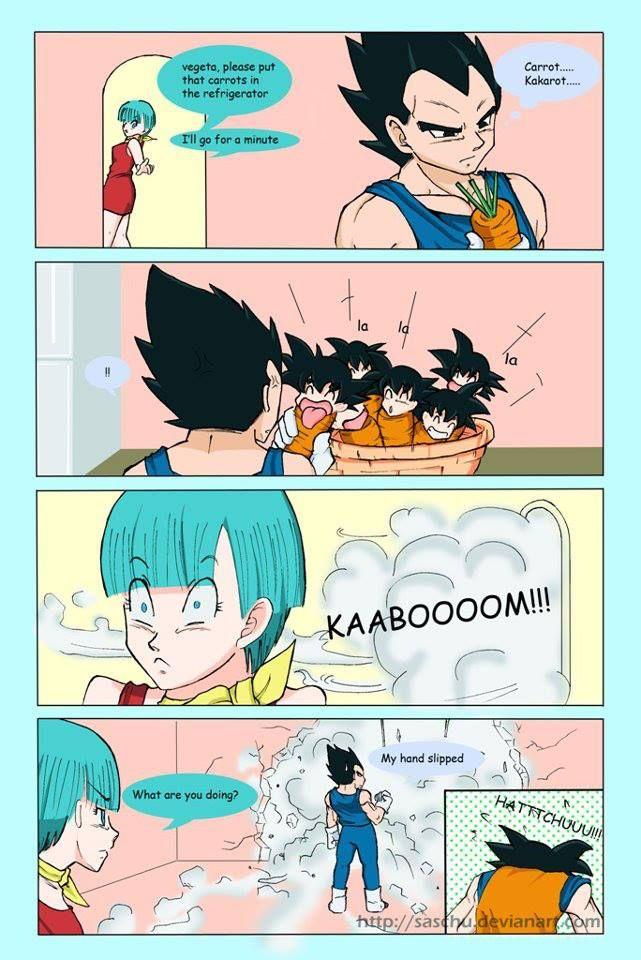 dragon ball comic - vegeta & bulma