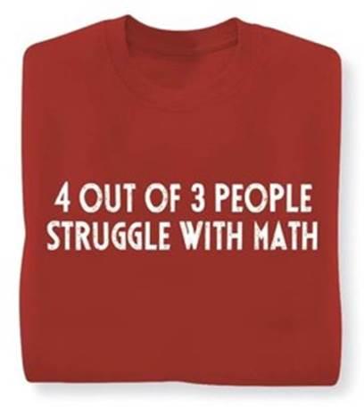 struggle with math