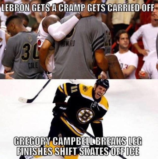 Lebron-Gets-A-Cramp-Gets-Carried-Off-Funny-Hockey-Meme-Image