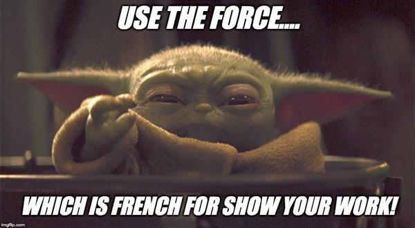 1 Baby Yoda use the force