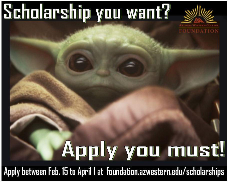 Baby yoda Scholarship