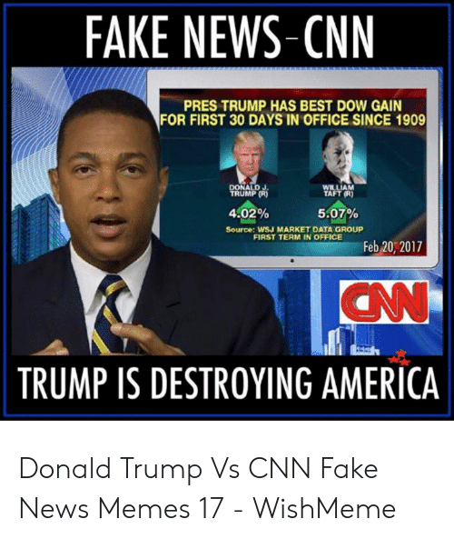 fake-news-cnn-pres-trump-has-best-dow-gain-for-first-49468554