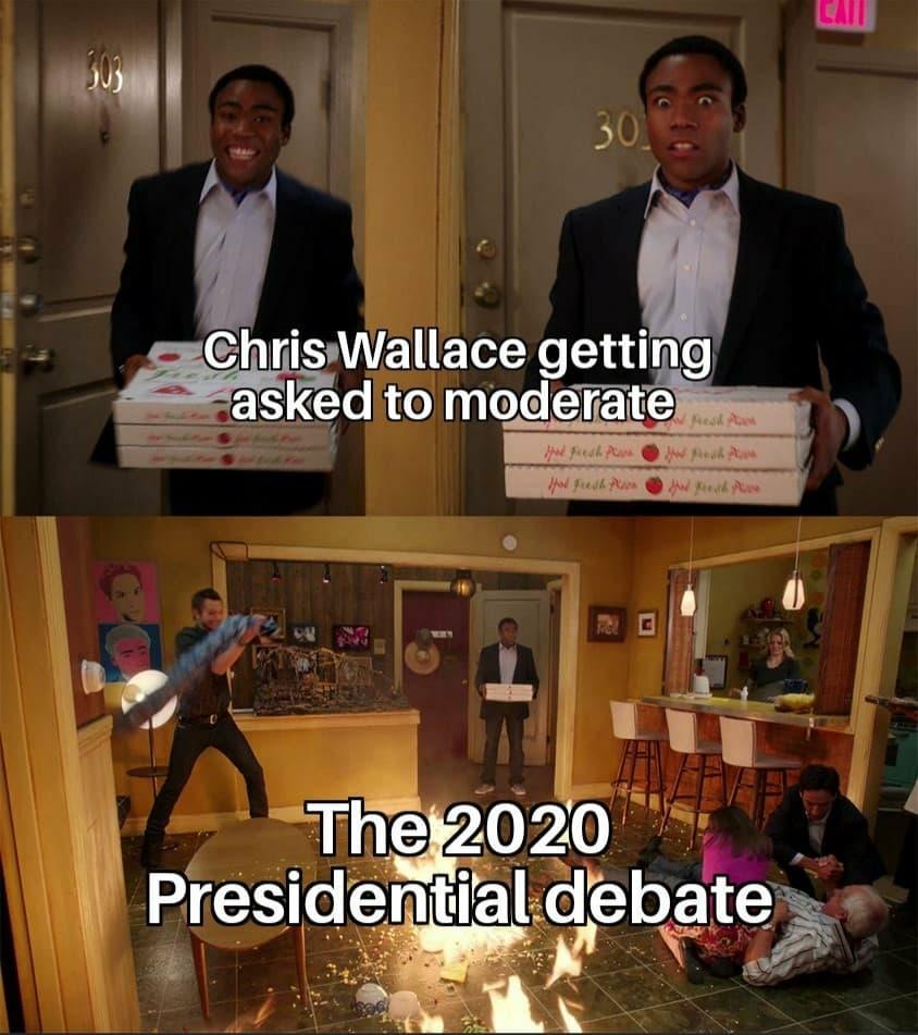 presidential-debate-2020-memes-chris-wallace-getting-asked-to-moderate-the-2020-presidential-debate-community-pizza-fire