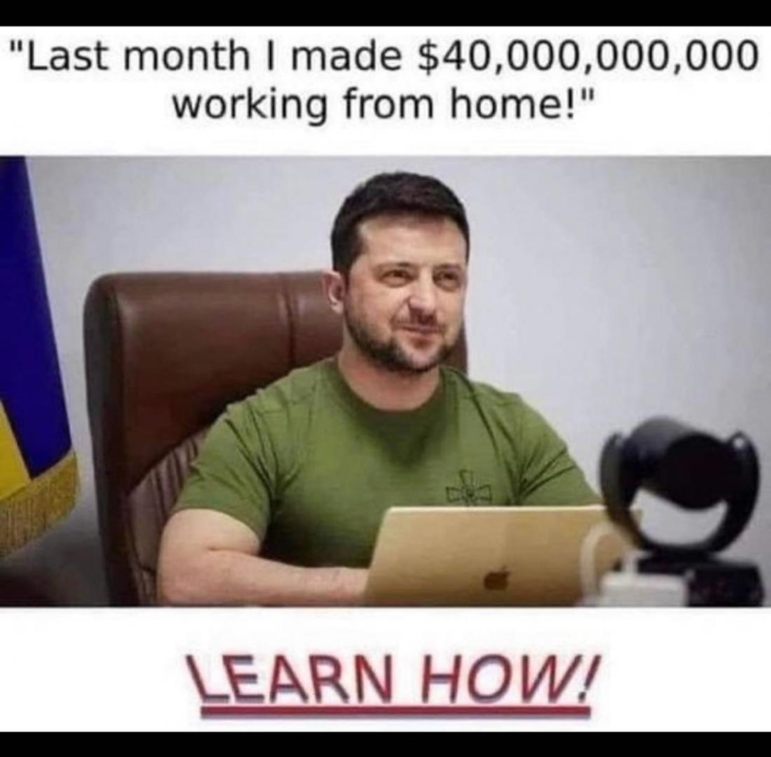 zelensky working from home