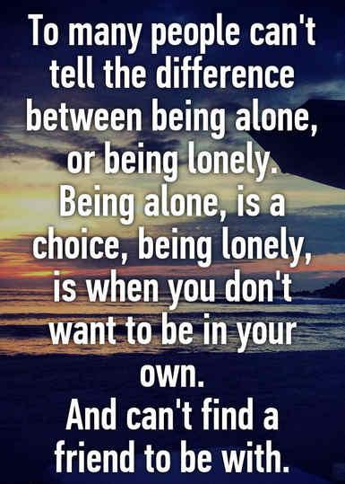 Alone vs Lonely