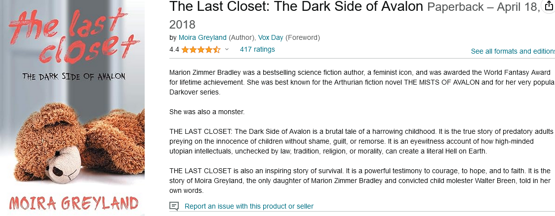 Screenshot 2024-06-15 at 06-44-17 The Last Closet The Dark Side of Avalon Greyland Moira Day Vox 9789527065204 Amazon.com Books