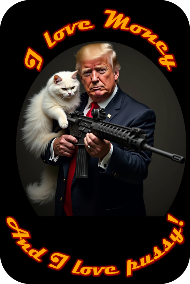 trump money and pussy cat